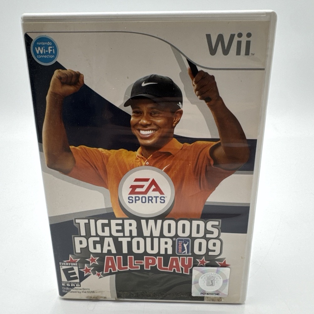 EA Sports Tiger Woods PGA Tour 09 All-Play Nintendo Wii Cib Complete Mint